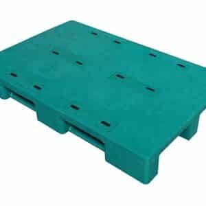 พาเลทรับน้ำหนักปานกลาง Medium pallets ขนาด 80X120X15cm.(รุ่นหน้าทึบมียางกันลื่น/ขากลางพาเลทแคบ)