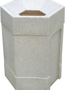 BIN505 ถังขยะ ขนาด 60 ลิตร ทรงหกเหลี่ยมฝารูด้านบน