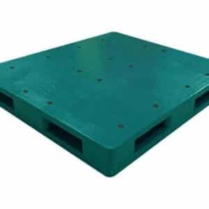 พาเลทรับน้ำหนักมาก Heavy pallets ขนาด 120X120X15cm.(รุ่นหน้าทึบสองหน้ามียางกันลื่น)