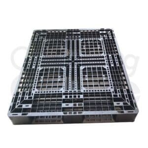 พาเลทพลาสติกมือสองหน้าโปร่ง 100x120x12 cm.