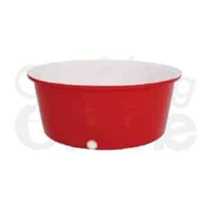 ถังทรงกลม ถังน็อคกุ้ง ทรงกลมเตี้ย ปากกว้าง ซ้อนกันได้ 280 ลิตร น้ำหนัก 8 Kg