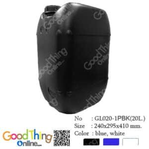 GL020-1PBK แกลลอน 20 ลิตร ทรงเหลี่ยม