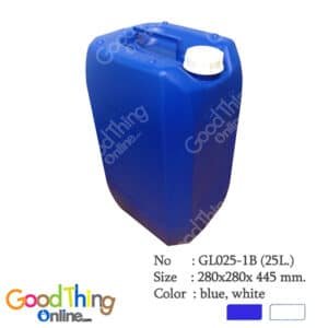 GL025-PB แกลลอน 25 ลิตร ทรงเหลี่ยม